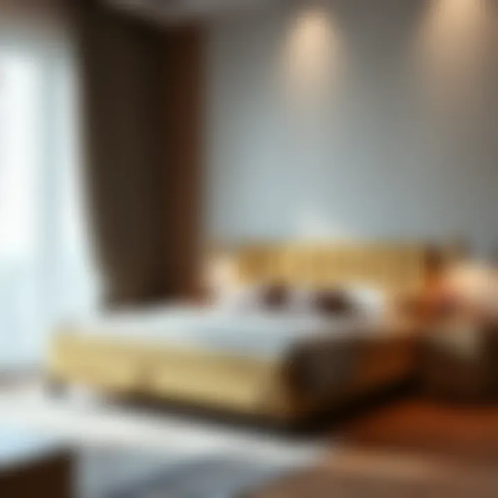 Stylish design features of a double divan bed