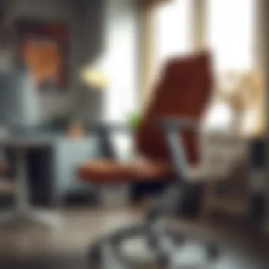 A stylish ergonomic office chair with adjustable features