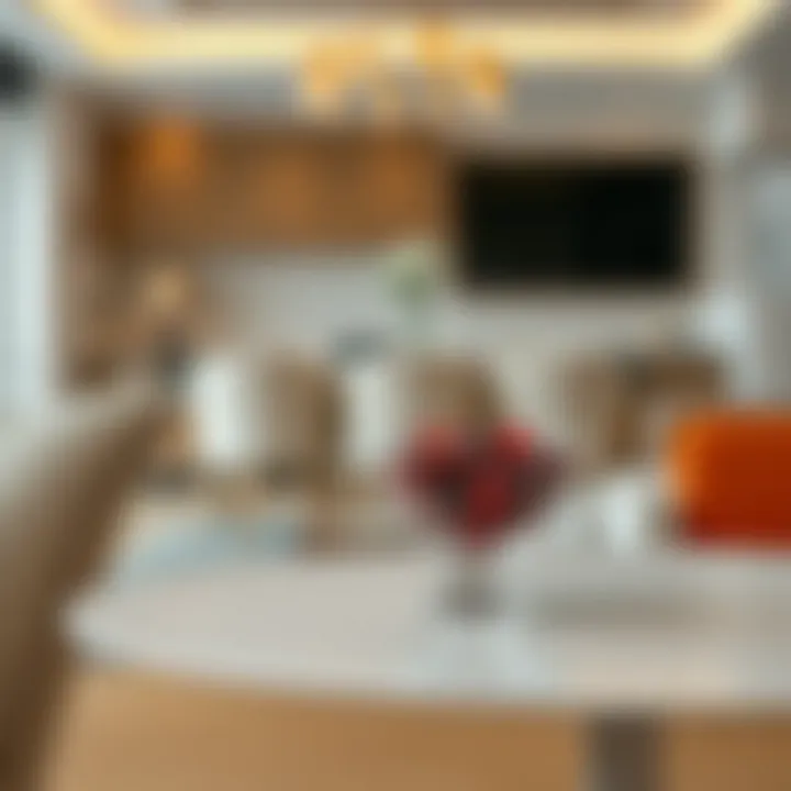 Modern Home Aesthetics Stylish glass candy dish in a modern home setting