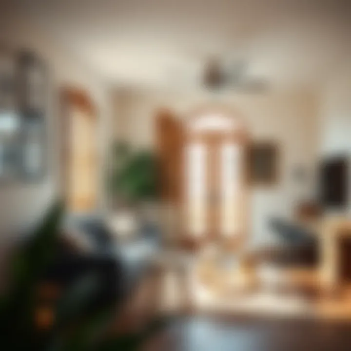 Stylish interior featuring second-hand wooden jalousies