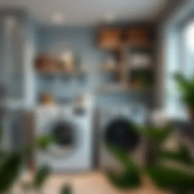 Stylish storage solutions for laundry spaces