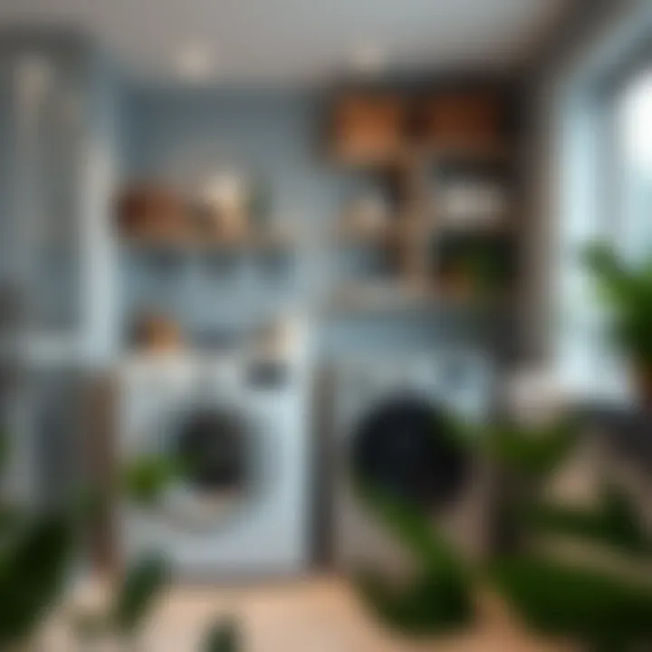 Stylish storage solutions for laundry spaces