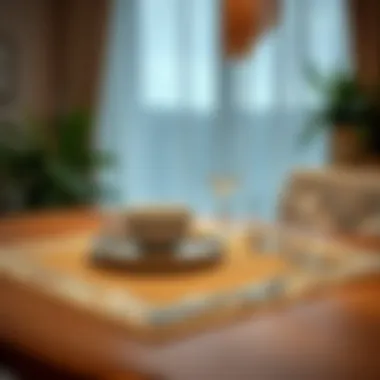 Elevate Your Dining Experience Elegant table setting featuring a decorative placemat.