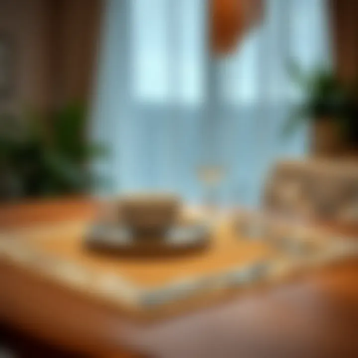 Elevate Your Dining Experience Elegant table setting featuring a decorative placemat.