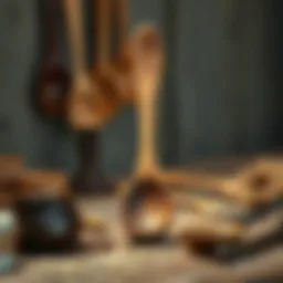 Traditional wooden spoon craftsmanship