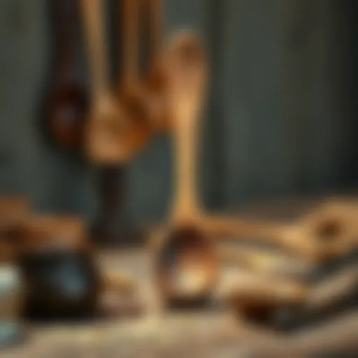 Traditional wooden spoon craftsmanship