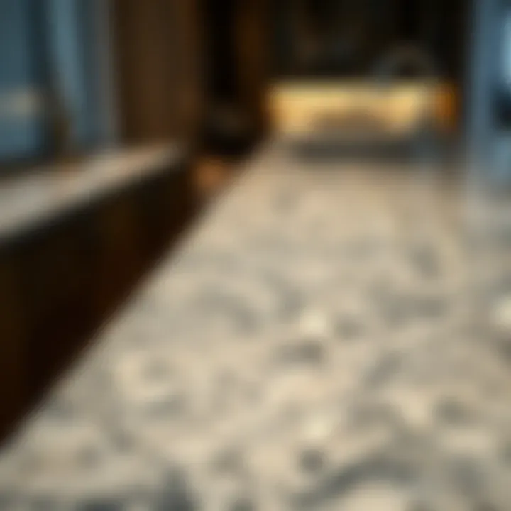 Polished granite surface demonstrating durability and sophistication