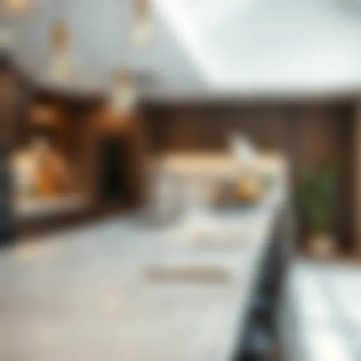 Versatile quartz countertop in a contemporary kitchen setting