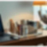 Stylish transparent desk organizer