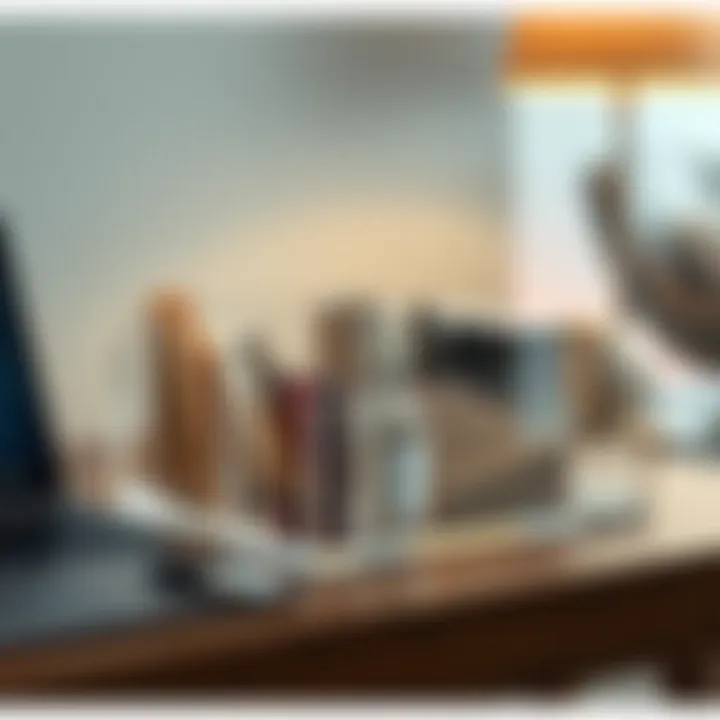 Functionality Meets Elegance Stylish transparent desk organizer