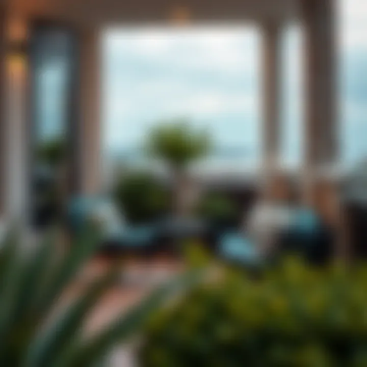 Trendy Cozy Lounge Chairs Trendy balcony with cozy lounge chairs