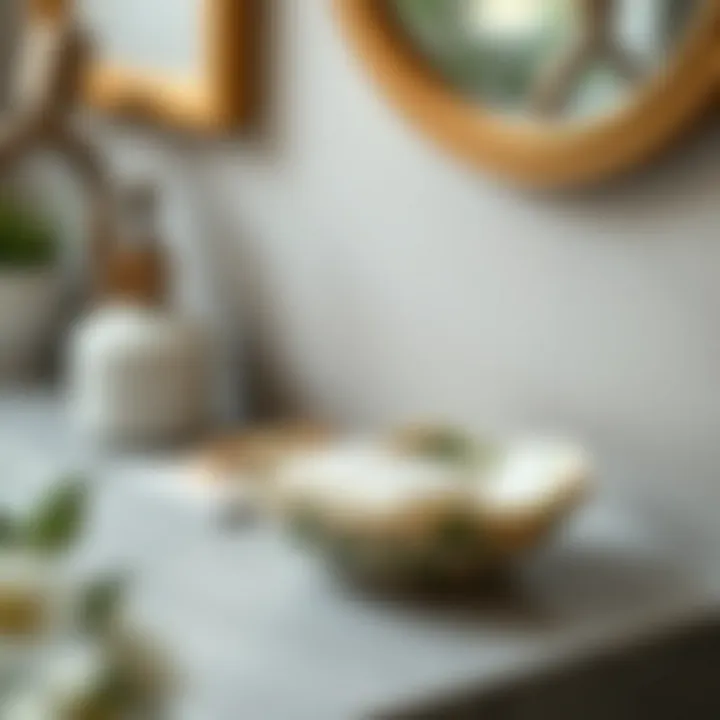 Trendy soap dish with botanical motifs