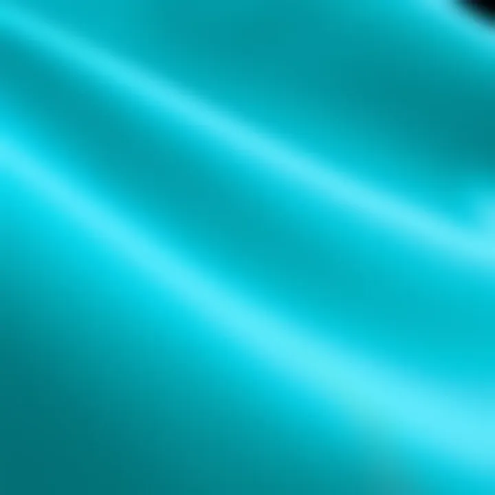 Close-up of turquoise fabric showcasing texture and color