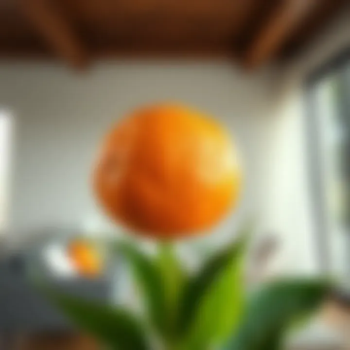 Psychological effects of orange on mood and ambiance