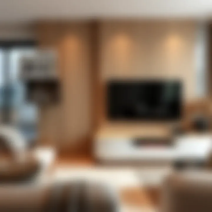 Functionality Meets Aesthetics Functional layout of a TV unit in a contemporary setting