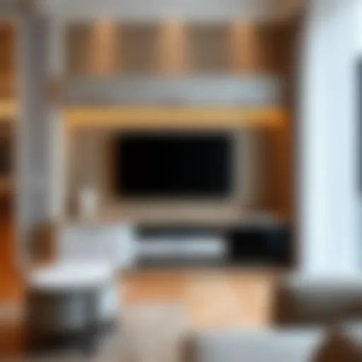 Elegant TV unit showcasing modern design