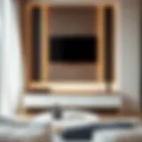 Elegant TV wall decor with modern aesthetic