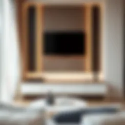 Elegant TV wall decor with modern aesthetic
