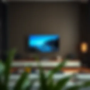 Functional and Artistic TV Setup Functional and artistic TV wall setup