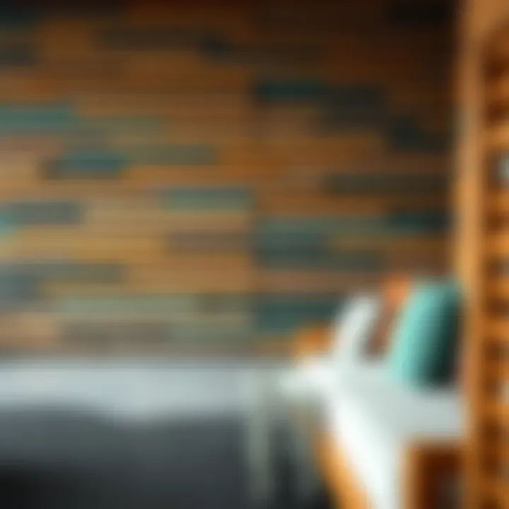 Sophisticated Color Combinations in Wooden Slats Sophisticated color combinations in wooden slats