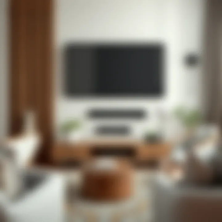 Rustic Wooden Slat Decor for TV Area Rustic wooden slat decor for TV area