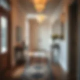 Elegant hallway showcasing a budget-friendly runner rug