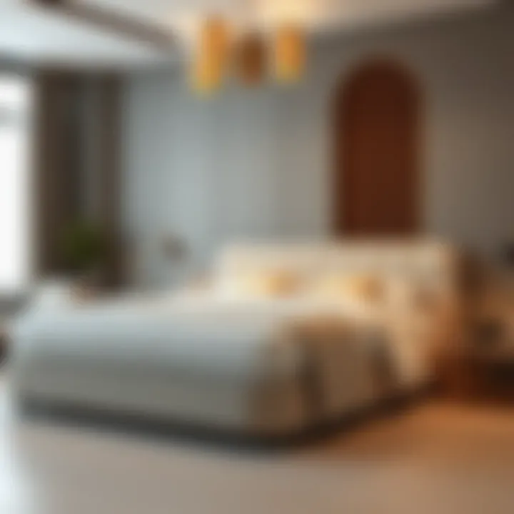 Various designs of double bed base sets displayed