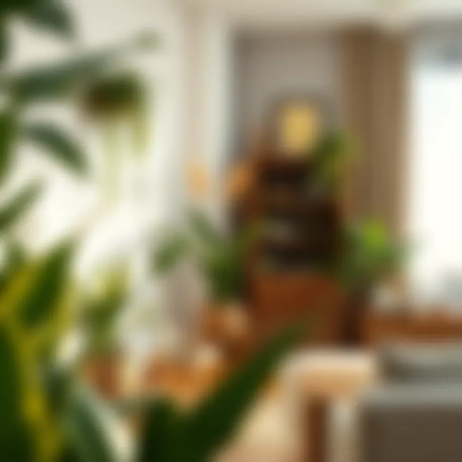 Vibrant indoor plants enhancing living space
