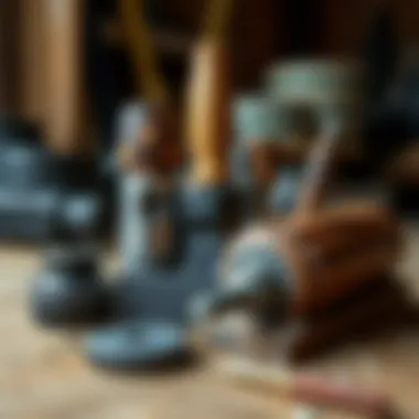 Essential Tools for Repair Assorted tools for filling screw holes in furniture