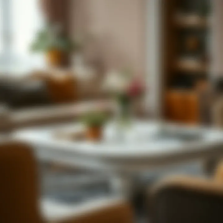 Timeless Elegance: Vintage-Inspired White Coffee Table Vintage-inspired white coffee table with unique features