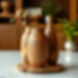 Elegant wooden vase design showcasing intricate craftsmanship.