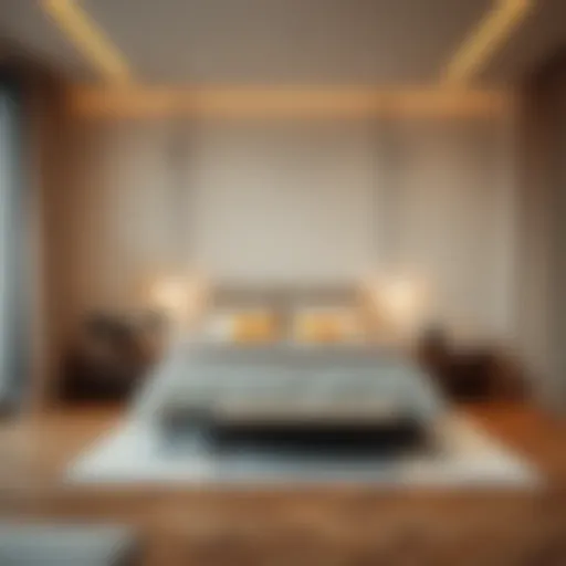 Elegant Minimalist Design in Bedroom Minimalist bedroom with neutral tones