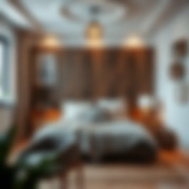 Affordable yet stylish bedroom arrangement