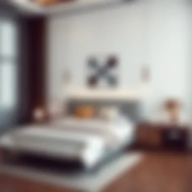 Elegant bedroom set showcasing modern design