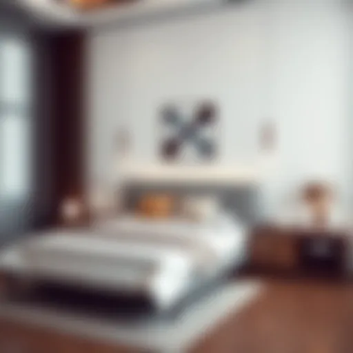 Elegant bedroom set showcasing modern design