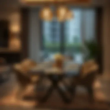 Beautifully set dining area showcasing butterfly table aesthetics