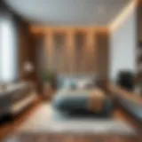 Stylish and modern youth bedroom design