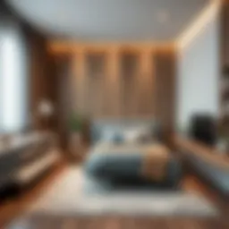 Stylish and modern youth bedroom design