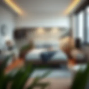 Modern Bed Design for Youth Room Stylish youth bedroom showcasing a modern bed design